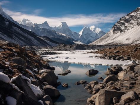 摄图网_600703139_尼泊尔的岩石雪景(仅交流学习使用)